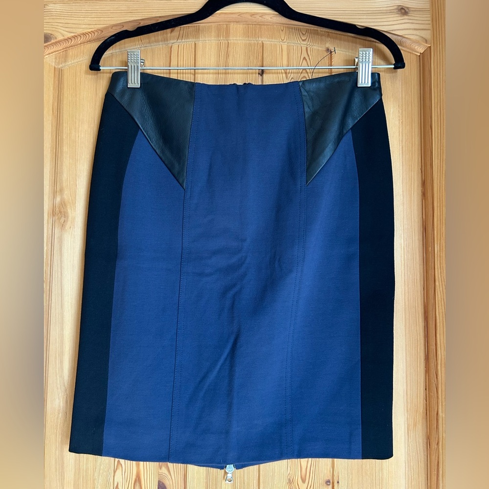 Yigal Azrouel Mini Black/Navy pencil skirt size 4